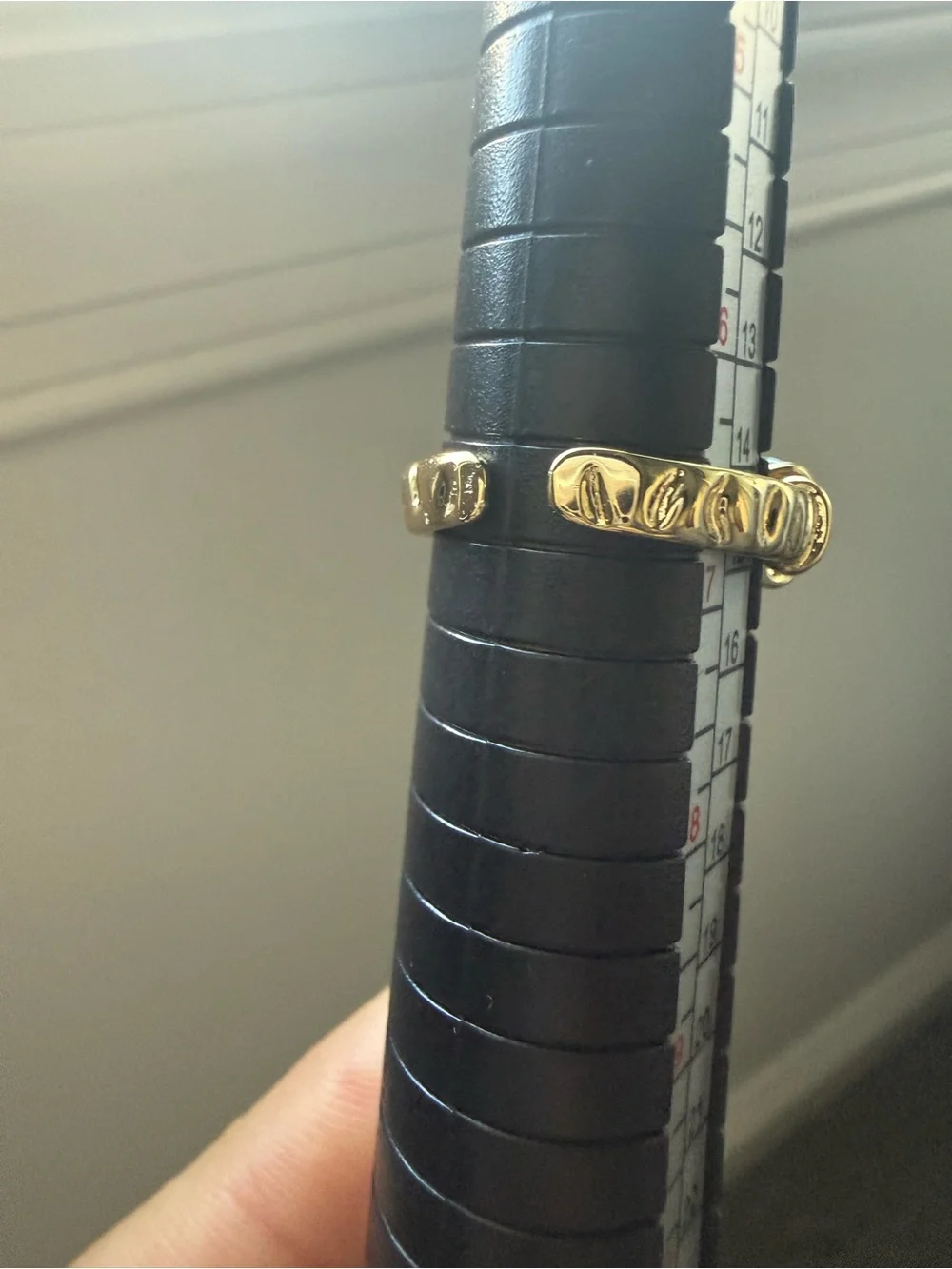 NEW! 18k Yellow Gold Plated & Black Enamel and Green Stone Women's Ring